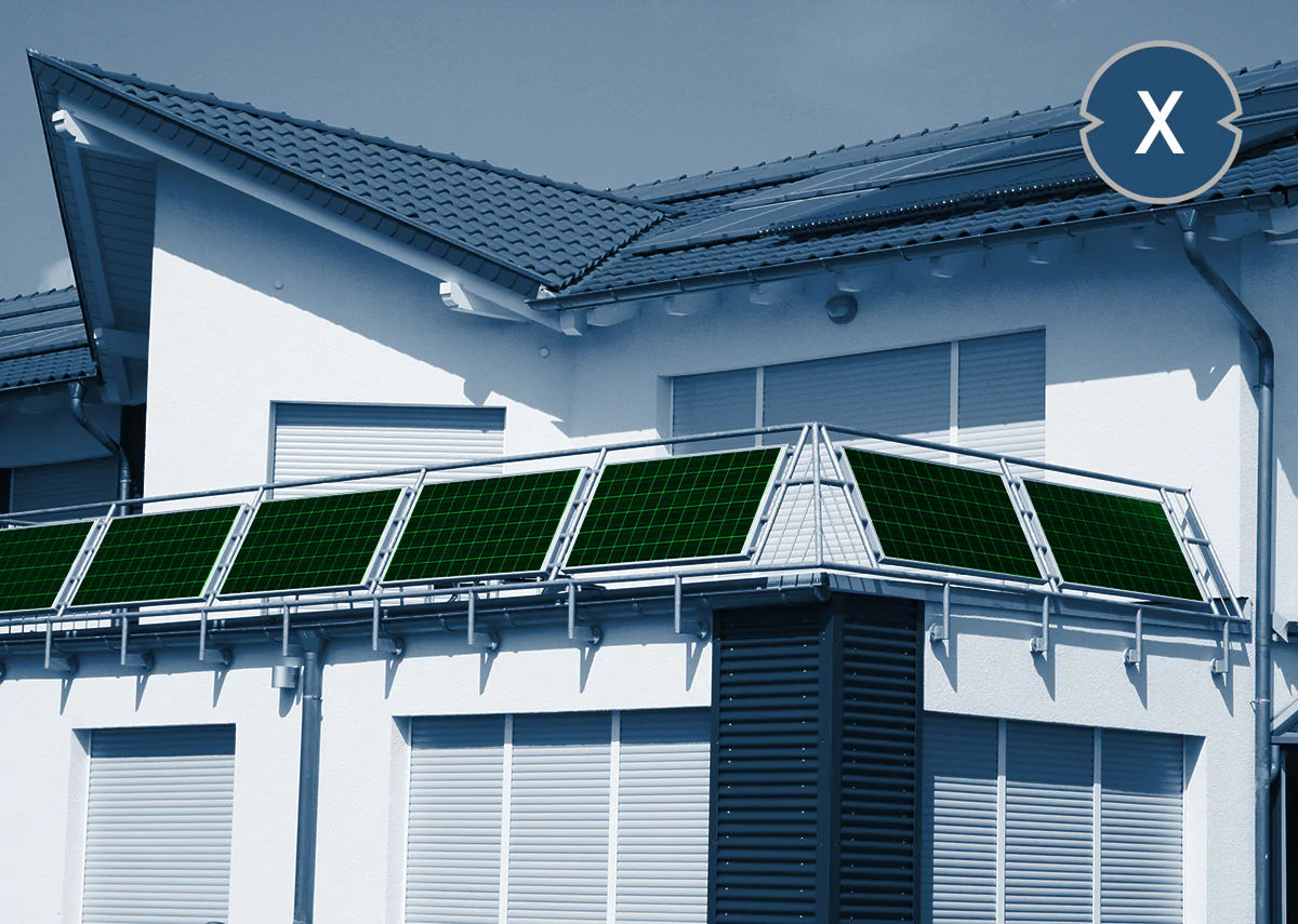 Balcony solar - balcony power plant - mini PV system